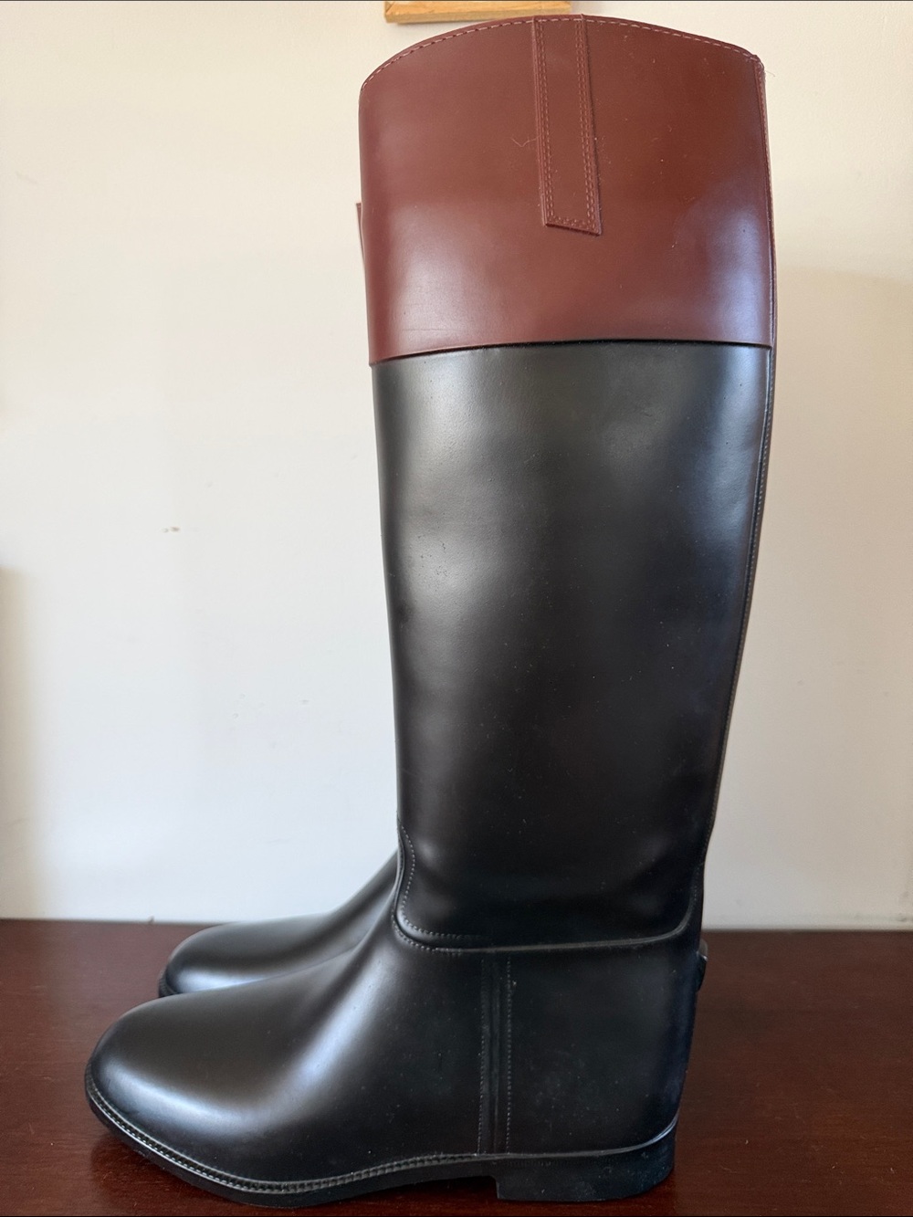 AIGLE Coupe Saumer Jumping Horseback Riding Boots Equestrian France Rubber US 10 - Picture 16 of 16
